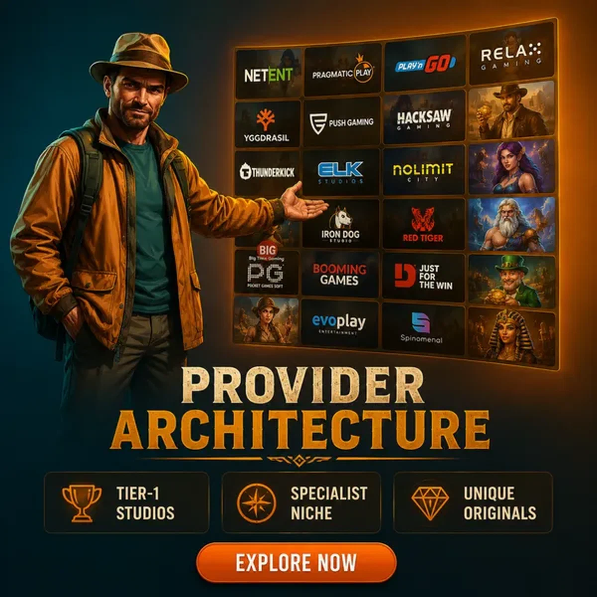 The Digger showcasing software provider slots at Provider Architecture portal