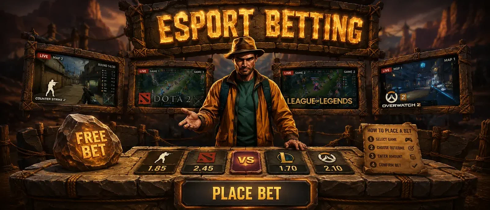 Jackpot Raider Esport Betting Odds